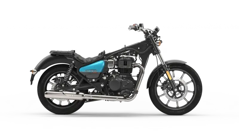 Royal Enfield 650 Interceptor bleue 3