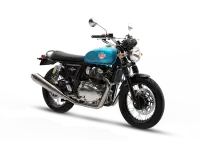Royal Enfield 650 Interceptor bleue