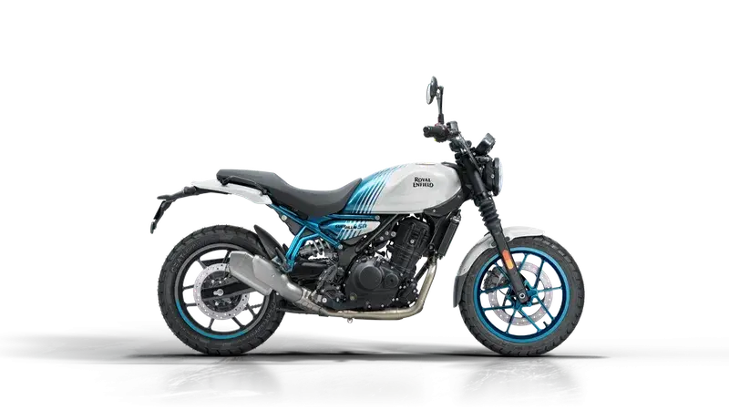 Royal Enfield Guerrilla 450 - Flash Variant - Brava Blue - Right Profile
